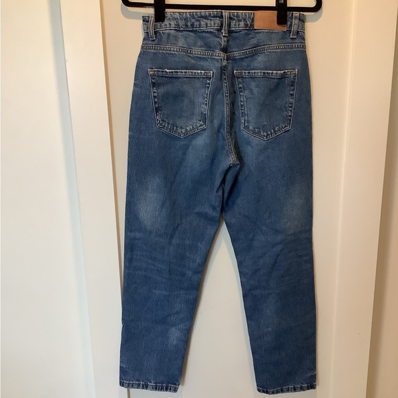 Zara Women's High Rise Blue Jeans - Picture 4 of 4